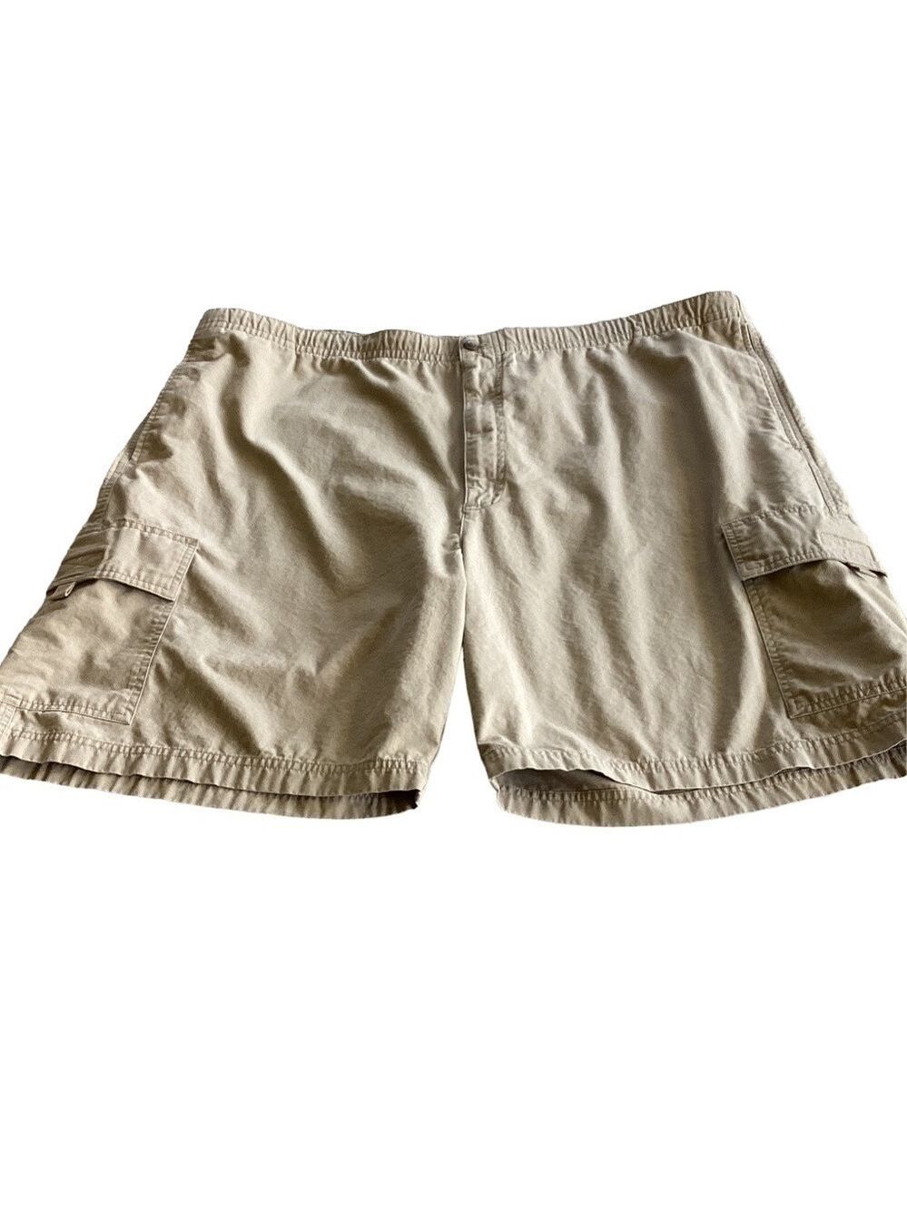 Haggar Men’s Khaki Cargo Shorts, Size 44